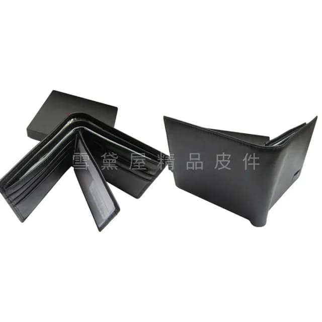 【SNOW.bagshop】情人節禮物 真皮包包  短夾專櫃男仕短夾(100%進口牛皮標準尺寸固定型證件夾附品牌禮盒)