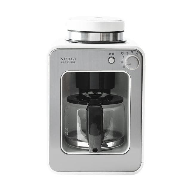 【Siroca】自動研磨咖啡機 SC-A1210W(完美白)