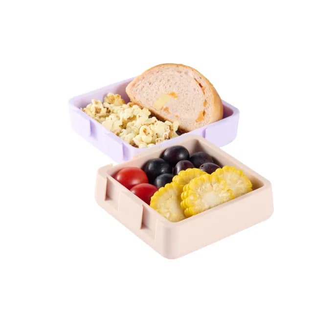 【2angels】矽膠拼圖餐盤 薰衣草/夏葉(兒童餐碗 寶寶餐具 兒童餐盤 兒童餐具)