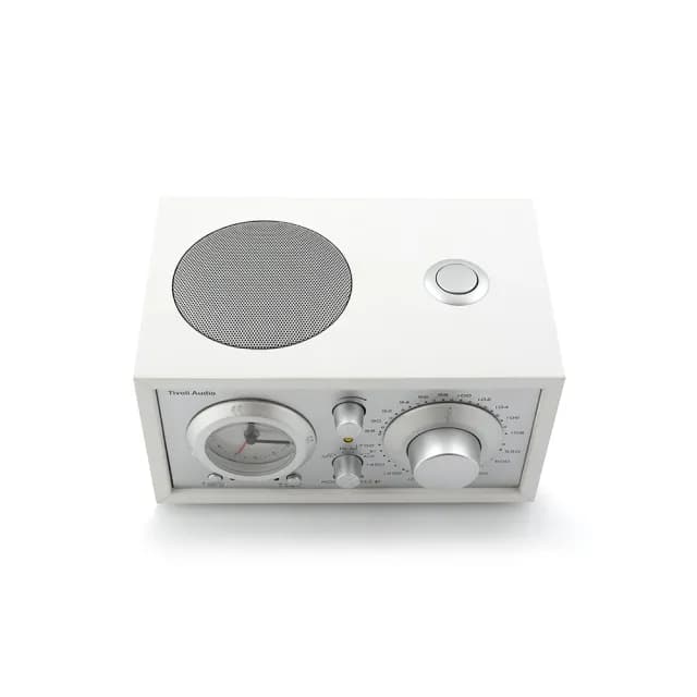 【Tivoli Audio】Model Three BT 藍牙鬧鐘收音機｜時尚白(鬧鐘 / AM / FM 收音機 /藍牙5.0)