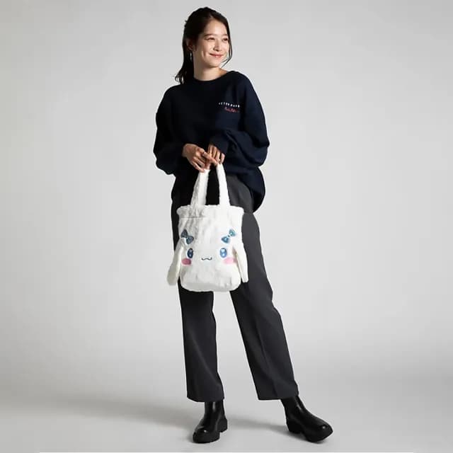 【小樽漁場】情人節禮物 日本正版 三麗鷗 水汪汪表情毛毛包(絨毛造型袋 酷洛米 布丁狗 怕恰狗 人魚漢頓 大