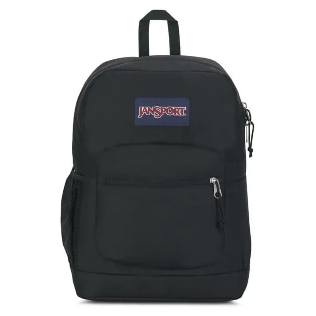 【JANSPORT】父親節禮物 CROSS TOWN PLUS 經典背包 經典黑(JS0A7ZNZ008)