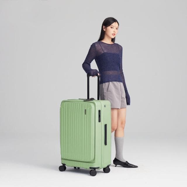 【SWISS STYLE】（20+29吋超值兩件組）BERMAS TOP 新型上掀/前開式日本煞車行李箱 前開箱(4色可選)