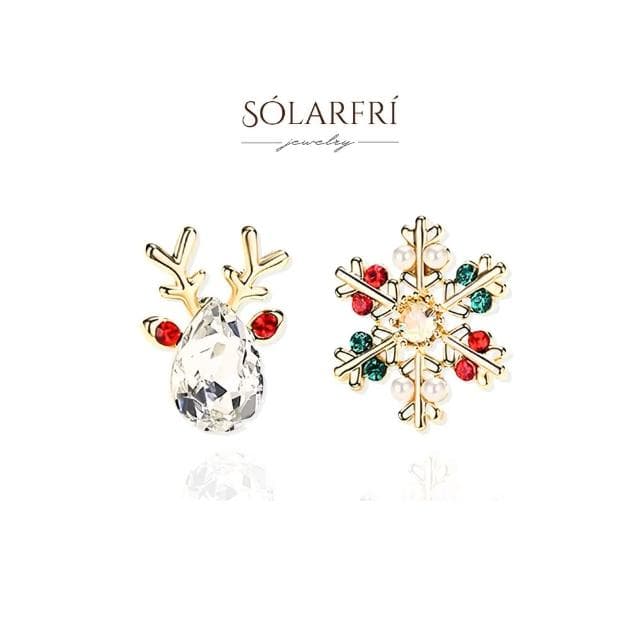 【SOLARFRi】聖誕系列 銀針耳環｜ 附品牌禮盒包裝(閨蜜情人女友母親老婆禮物)