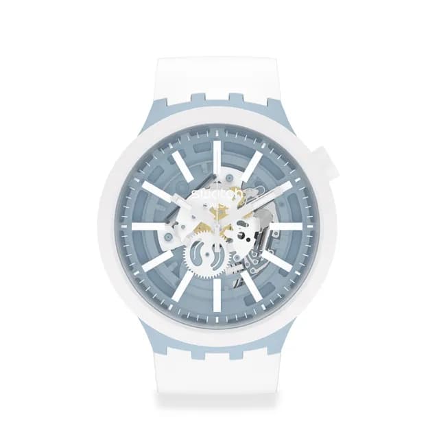 【SWATCH】WHICE 大錶面手錶/男錶/女錶/瑞士製造 SB03N103(47mm)