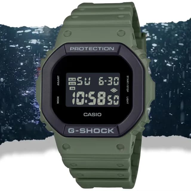 【CASIO 卡西歐】G-SHOCK 街頭時尚 方形電子腕錶 七夕 情人節 送禮 推薦(DW-5610UU-3)