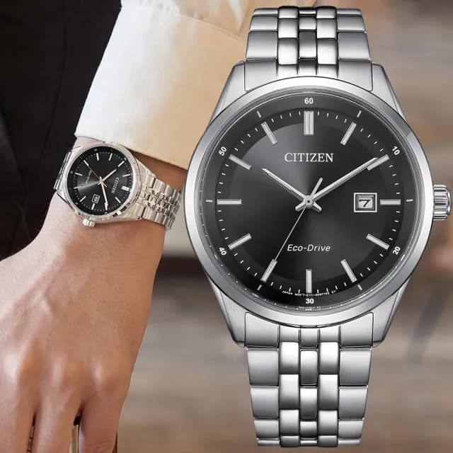 【CITIZEN 星辰】GENTS系列 經典簡約 光動能腕錶 父親節 禮物 送禮 推薦(BM7560-59E)