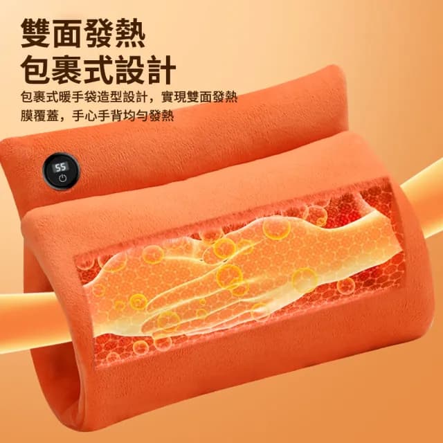 【Kolim】USB雙面發熱暖暖寶 石墨烯加熱暖手寶 電熱暖手袋 去寒暖宮寶 三檔可調溫 電暖寶  電暖袋