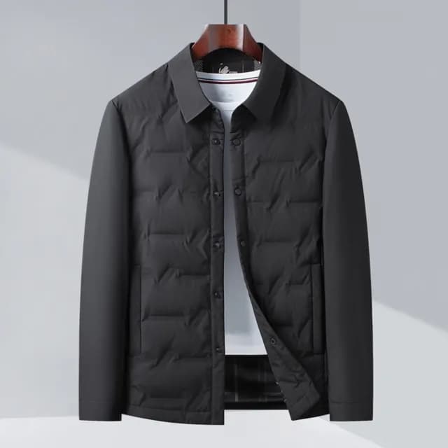 【巴黎精品】父親節禮物 真羽絨90%鴨絨羽絨外套羽絨衣夾克(保暖抗寒防風質感非凡男外套4色a1ix9)
