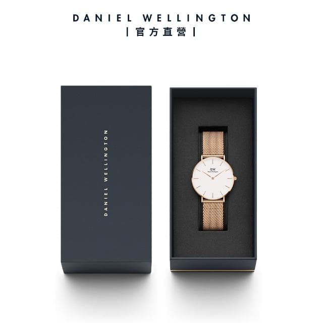 【Daniel Wellington】DW 手錶  Petite 36mm米蘭金屬錶(三色 DW00100305)