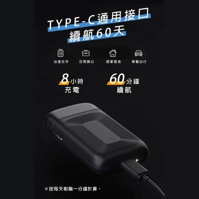 【SAMPO 聲寶】口袋型雙刀頭刮鬍刀/電鬍刀(EA-Z2002ML)