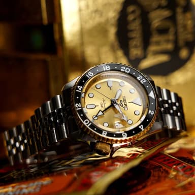 【SEIKO 精工】在台70週年紀念 5 Sports GMT機械錶-42.5mm 母親節 送禮 禮物(SSK044K1/4R34-00M0K)