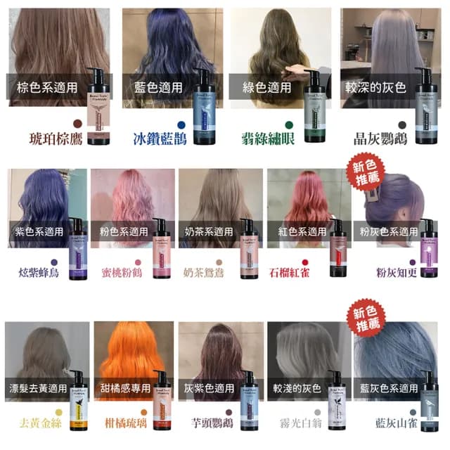 【MPB 巴黎小姐】獸首補色乳300ml+獅子護色洗髮精300ml(15色任選 矯色 漂髮 固色 染後修護 母親節禮物)