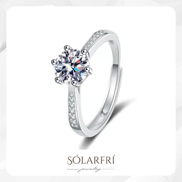 【SOLARFRi】輕奢閃耀戒指｜可調整戒圍大小禮盒包裝(情人女友母親老婆禮物禮盒包裝)