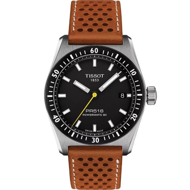 【TISSOT 天梭 官方授權】PR516 80小時動力儲存機械錶-38mm 送禮 禮物 推薦(T1494071605100)