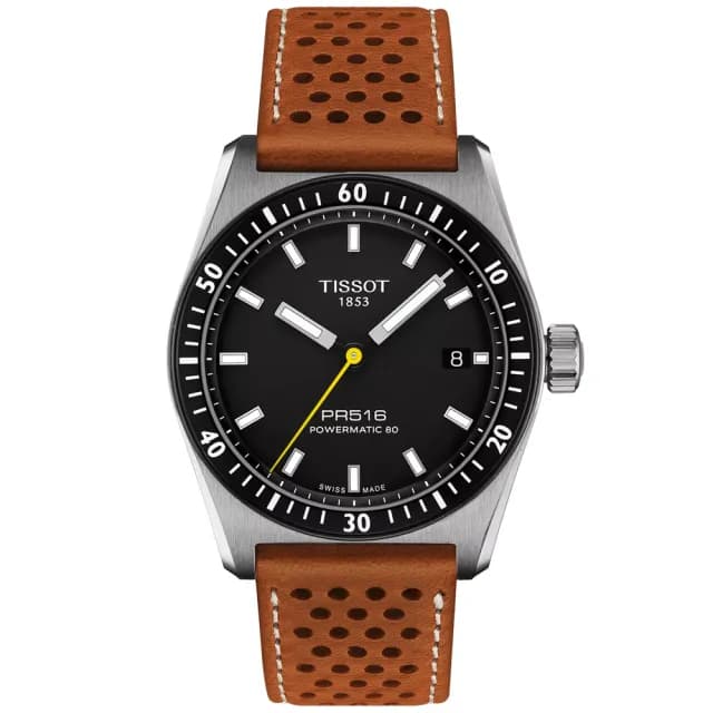 【TISSOT 天梭】PRS516 1970復刻 經典機械腕錶 畢業禮物 送禮 推薦(T1494071605100)