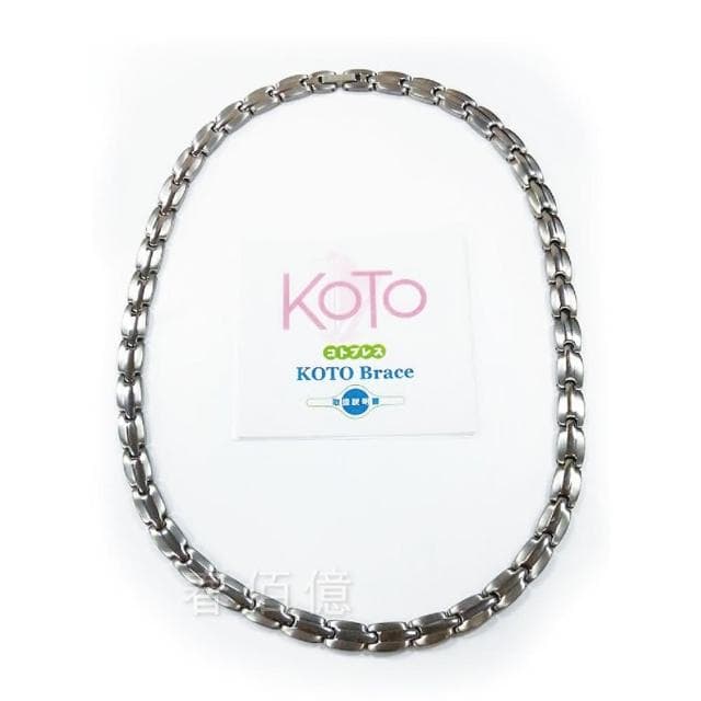 【KOTO】鉑麗星嚴選KOTO純鈦鍺磁石健康項鍊 T-008L 寬版1條(磁石能量項鍊)