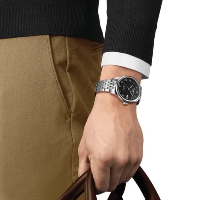 【TISSOT 天梭】LE LOCLE 力洛克系列 機械腕錶 畢業禮物 送禮 推薦(T0064071105300)