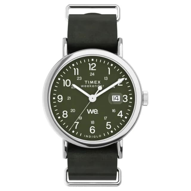【TIMEX】天美時 週末系列 每天都是休假日 休閒風格手錶 綠 TXTW2W87000_40mm