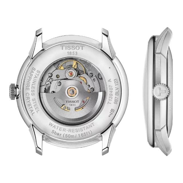 【TISSOT 天梭 官方授權】杜魯爾系列 80小時動力儲存機械腕錶-42mm/黑灰 情人節 禮物(T1394071106800)