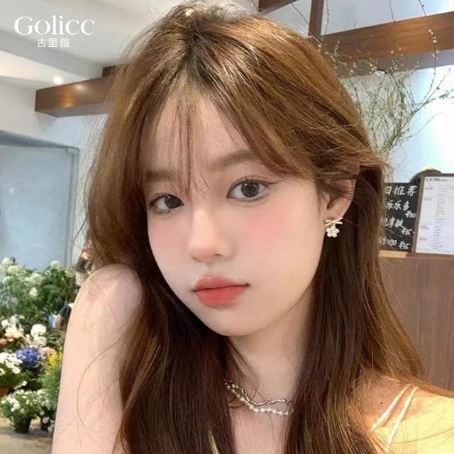 【Golicc】耳環 滿鑽蝴蝶結花朵(母親節 生日 情人節 飾品 耳釘 耳飾 耳墜 禮物)