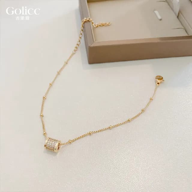 【Golicc】優雅 時來運轉 鋯石手鍊(七夕 情人節 生日 手環 手繩 首飾 飾品 禮物)