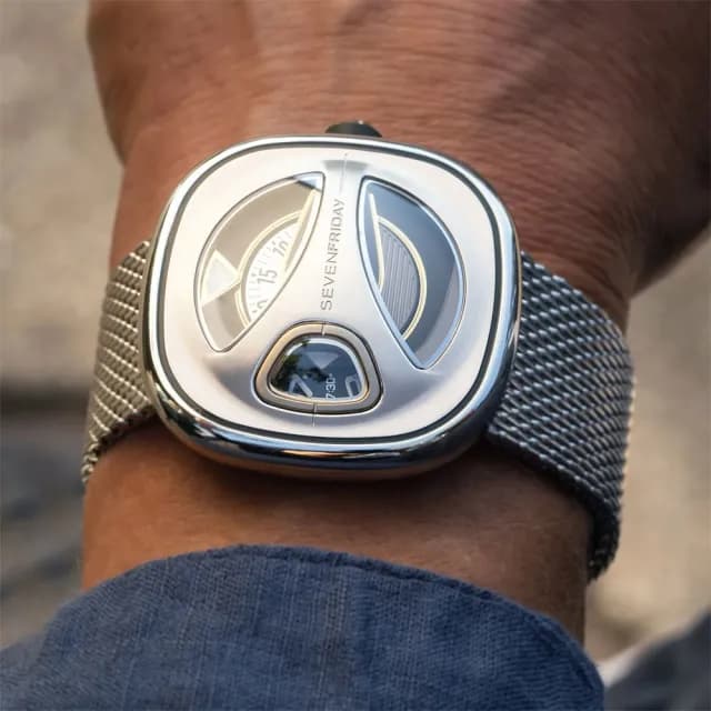 【SEVENFRIDAY】ME系列流線型 米蘭鍊帶機械錶 送禮 禮物 推薦(ME1/02M)