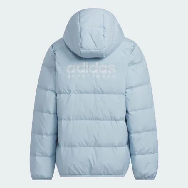 【adidas 愛迪達】運動外套 鋪棉外套 連帽外套 童裝 IN6535