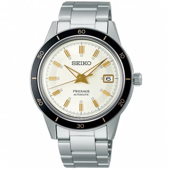 【SEIKO 精工】PRESAGE Style60’s復古機械錶-40.8mm 情人節 禮物(4R35-05A0S/SRPG03J1)