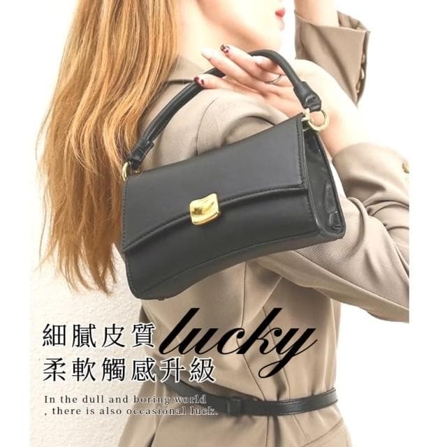 【高級感】法式小香風低調時尚手拎包(百搭 硬挺 手提包 肩背包 單肩包 斜背包 女 生日禮物 黑)