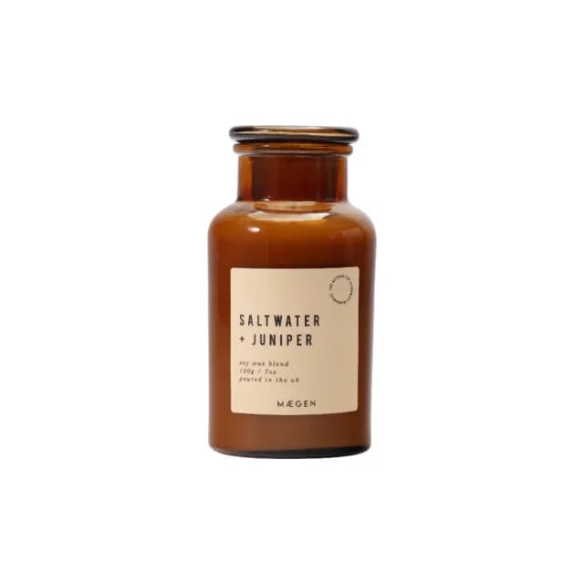 【英國 MAEGEN】Alchemist 蠟燭-海水 & 杜松(煉金士復古藥劑罐/250g/專櫃公司貨)