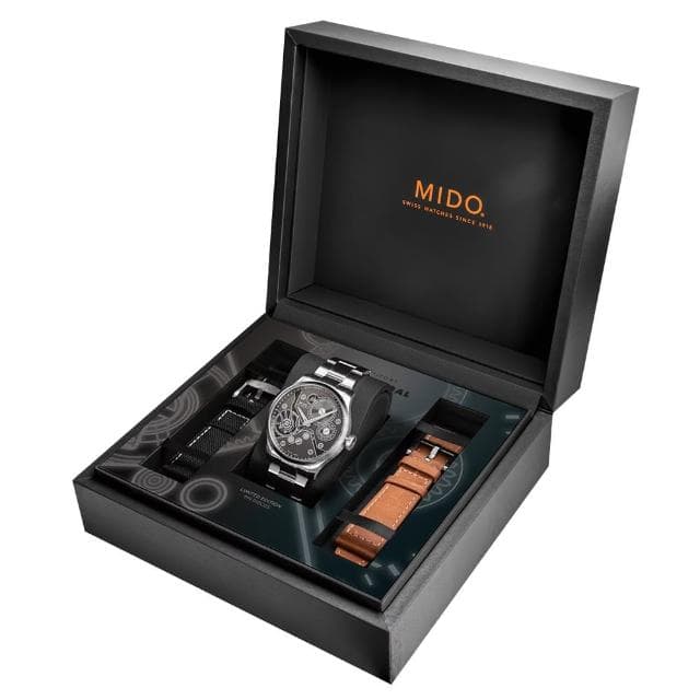 【MIDO 美度】Multifort 先鋒系列90周年限量版 手動上鍊機械錶-44mm 520禮物 送禮 手錶(M0386051106000)