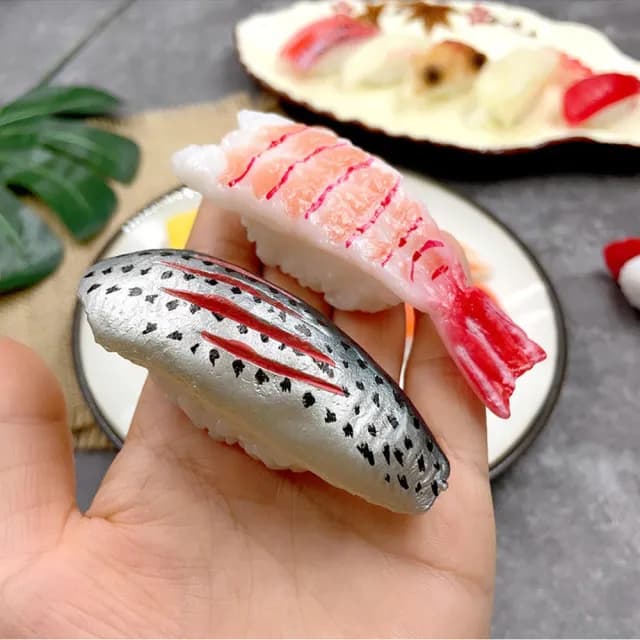 【果果森林】大尺寸日本料理擬真握壽司冰箱貼/便條紙磁鐵/辦公室小物(聖誕節禮物 入厝禮物 生日禮物)