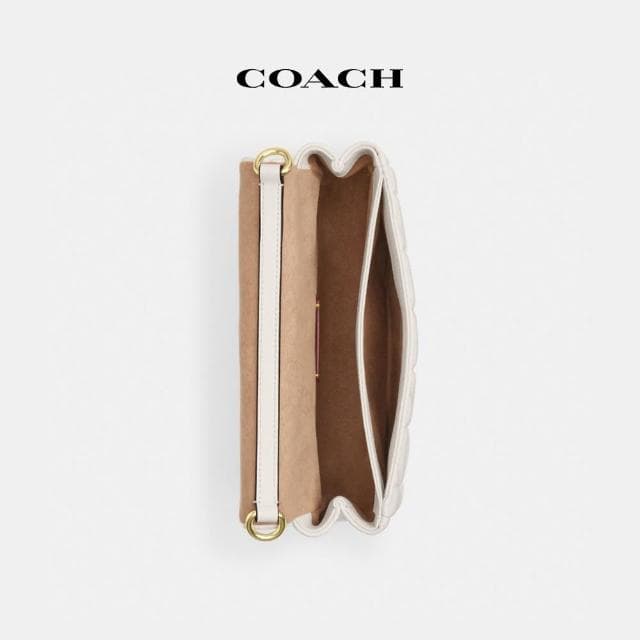 【COACH】蔻馳官方直營 QUINN絎縫手袋-IM/粉筆白色(CY663)