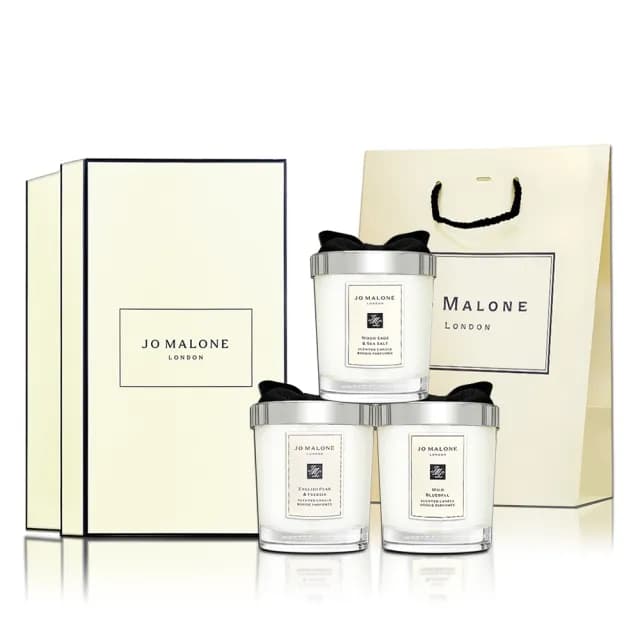 【Jo Malone】鼠尾草與海鹽/英國梨與小蒼蘭/藍風鈴 香氛工藝蠟燭 200g-附原廠提袋(多款供選 平行輸入)