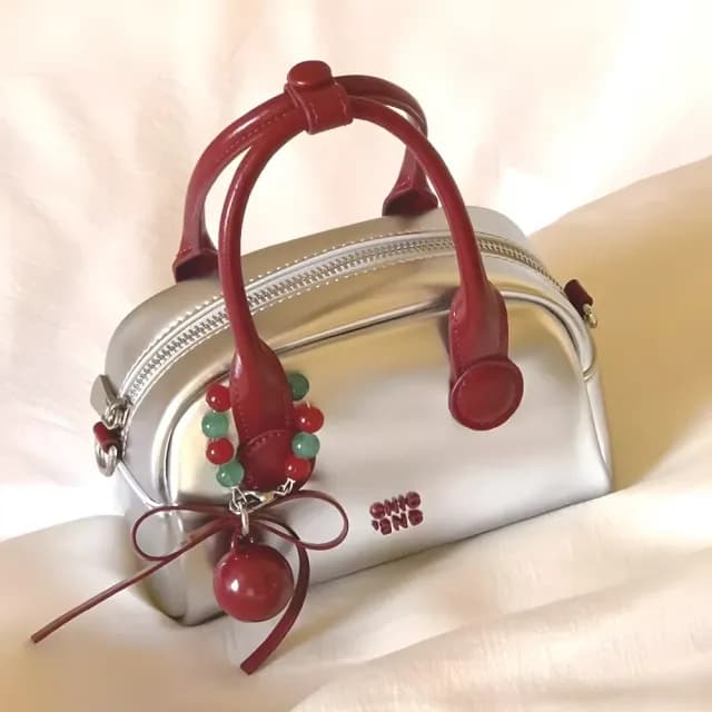 【時尚單品】兩用撞色俏皮小包(Y2K 單肩包 手提包 側肩包 女包 生日禮物 穿搭 搭配)