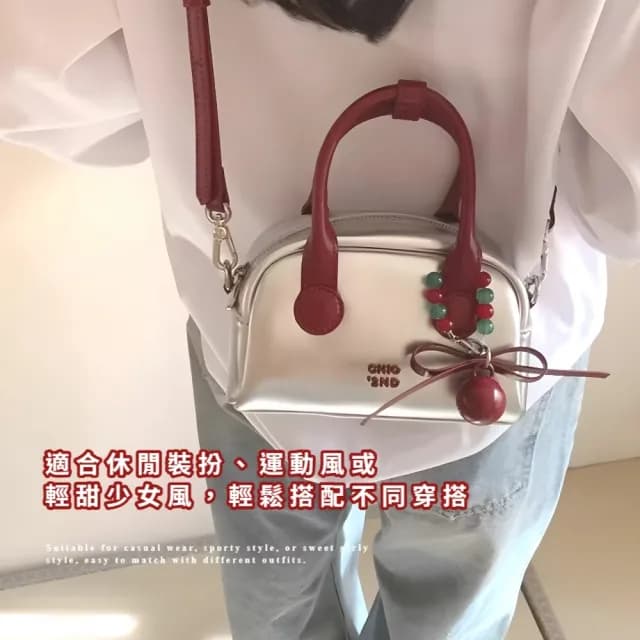 【時尚單品】雙11 兩用撞色俏皮小包(Y2K 單肩包 手提包 側肩包 女包 生日禮物 穿搭 搭配)
