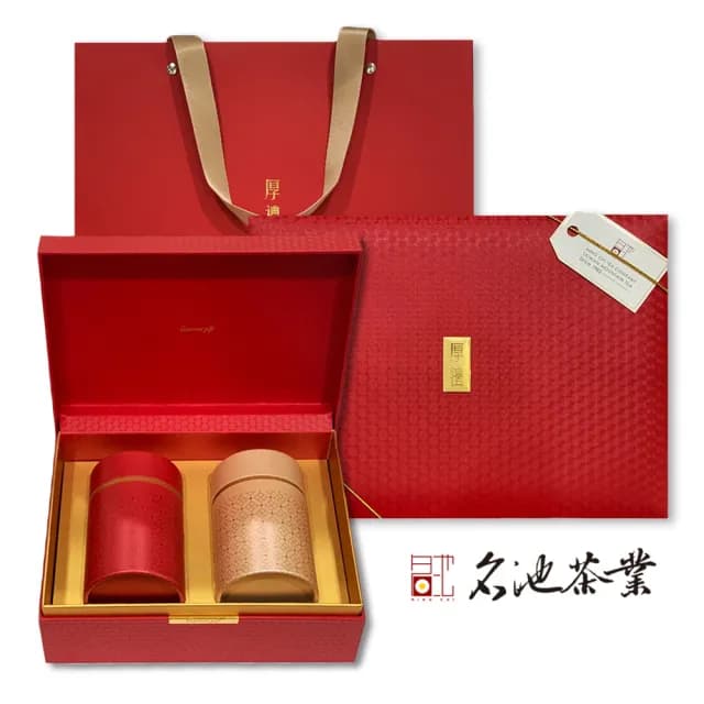 【名池茶業】厚禮 阿里山 凍頂三分 烏龍茶葉禮盒150gx2罐(共0.5斤；春茶精選)