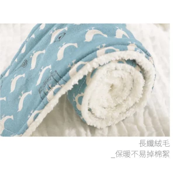 【PL Life】貝柔兒童加絨暖毛圍巾(灰色狂想)