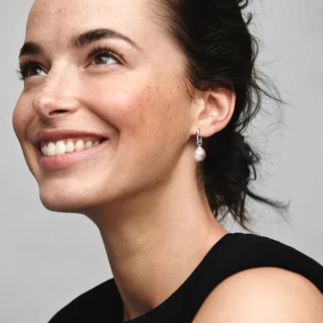 【Pandora 官方直營】巴洛克珍珠耳環圈-絕版品