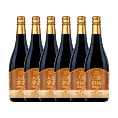 【宜日宜酵】人蔘酵素液6瓶-750ml/瓶(紅白雙蔘、調整體質、滋補養身、佳聯)
