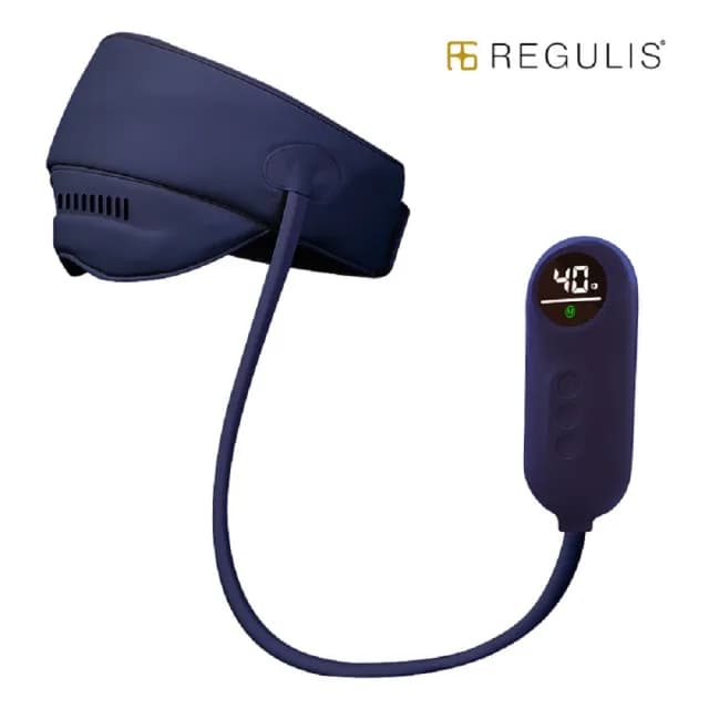 【日本 REGULIS】AI Plus升級款頭眼美顏按摩器/藍 大全配GNS2402(頭部按壓 眼部按摩 美顏機 / 母親節禮物)
