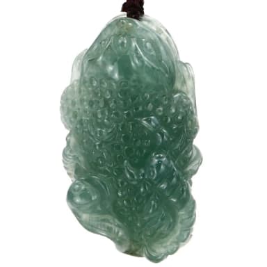 【JA-ME】天然A貨翡翠冰種藍水五毒招財避邪玉墜(77購物節/禮物/現貨)