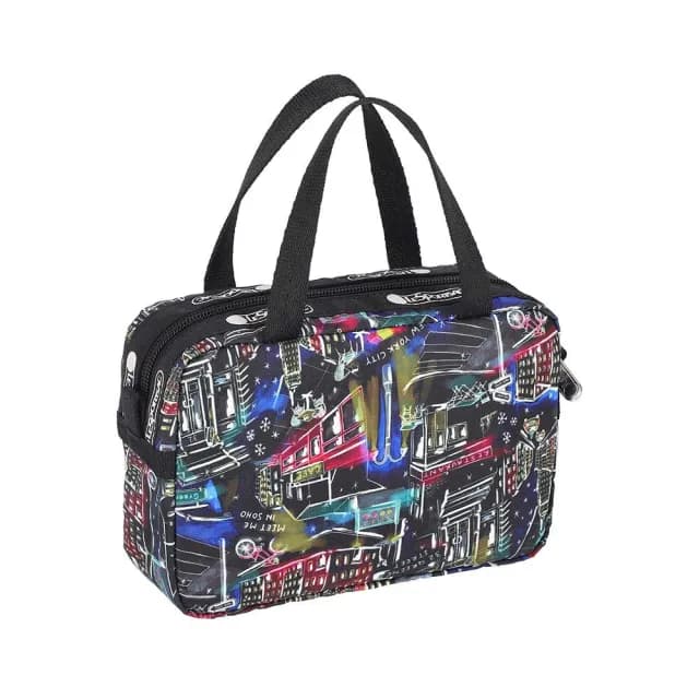 【Lesportsac】迷你小手提包 送禮 禮物 女包 男包 情人節禮物(冬日紐約夜景)