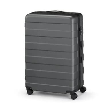 【MUJI 無印良品】四輪硬殼止滑拉桿箱105L(灰色)