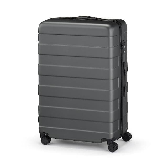 【MUJI 無印良品】四輪硬殼止滑拉桿箱105L(灰色)