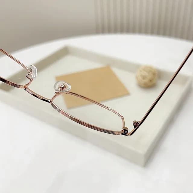 【KT DADA】窄框眼鏡 小鏡框 金絲眼鏡 氣質眼鏡 小臉神器  附眼鏡盒 禮物 銀框眼鏡 復古眼鏡