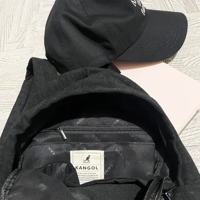 【KANGOL】情人節禮物 英國袋鼠 後背包 燈芯絨 復古風 中小款 62551741 得意時袋