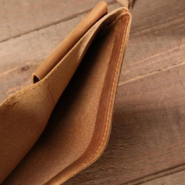 【MoonDy】瘋馬皮 復古短夾 皮夾 短夾 手工錢包  零錢短夾 牛皮錢包 錢包男 生日禮物 薄錢包 小