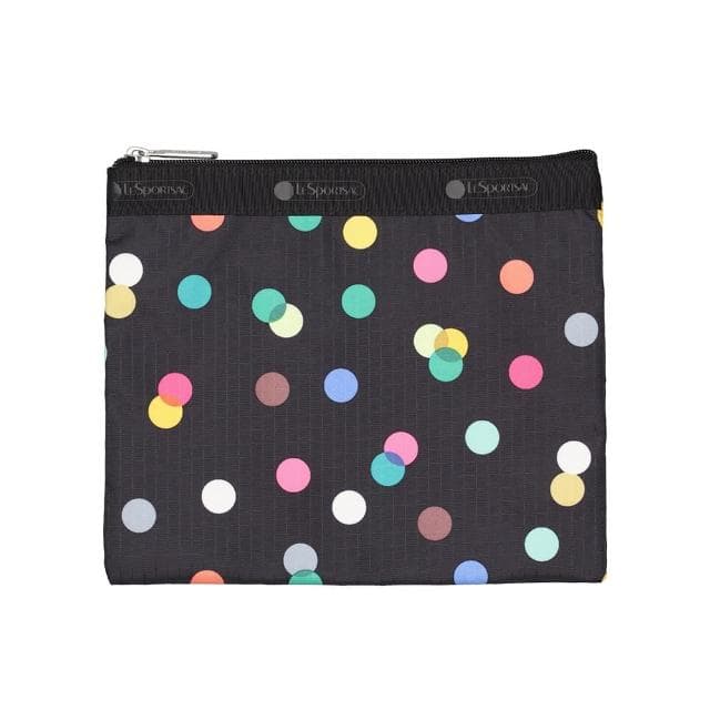 【Lesportsac】時尚斜背包 母親節 送禮 禮物(圓點漂浮氣球 黑色)